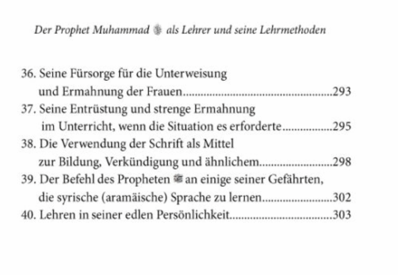Der Prophet Muhammad sas. als Lehrer und seine Lehrmethoden – Bild 9